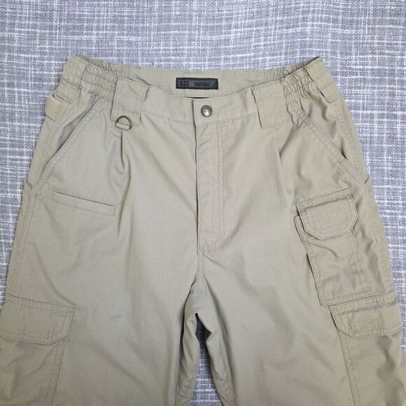 5.11 Tactical Pants Taclite Pro Ripstop Cargo 74273 Khaki Mens Measured 31.5x31 - Picture 4 of 14
